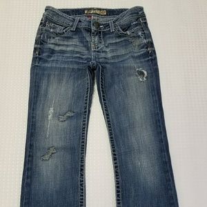 BKE Stella Mid Rise Stretch Bootcut Jean 25x33 1/2